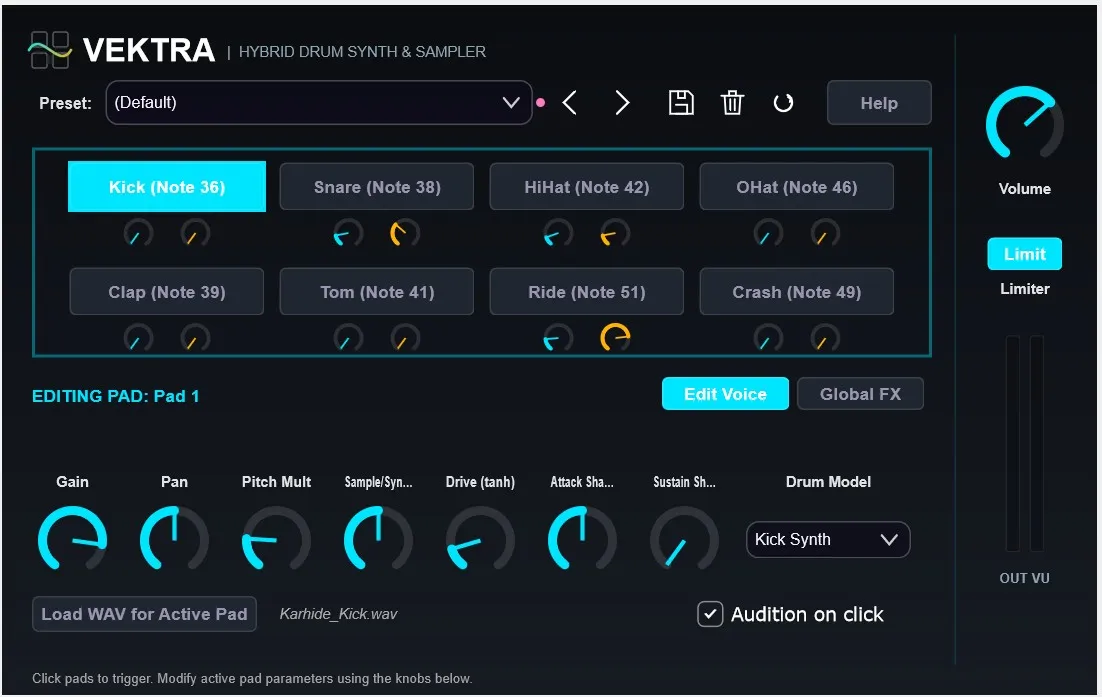Vektra Drum Machine